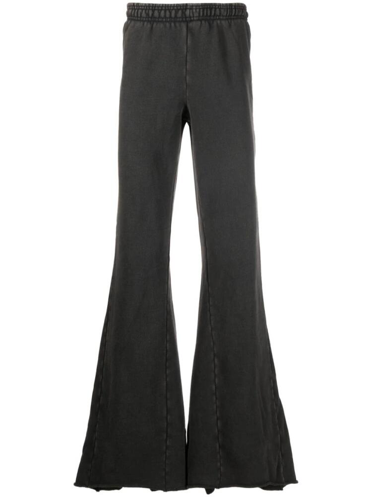 ENTIRE STUDIOS flared cotton track pants - Black Cover