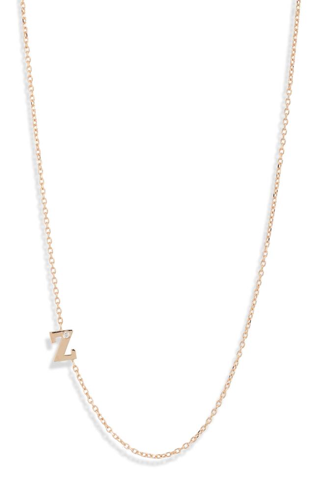 Anzie Diamond Initial Necklace Cover