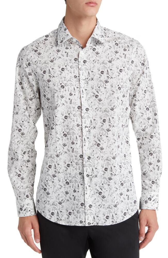 Paul Smith Floral Print Dress Shirt in Whites Cover