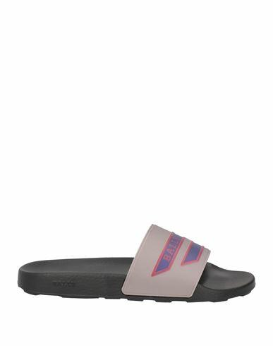 Bally Man Sandals Grey Rubber Cover