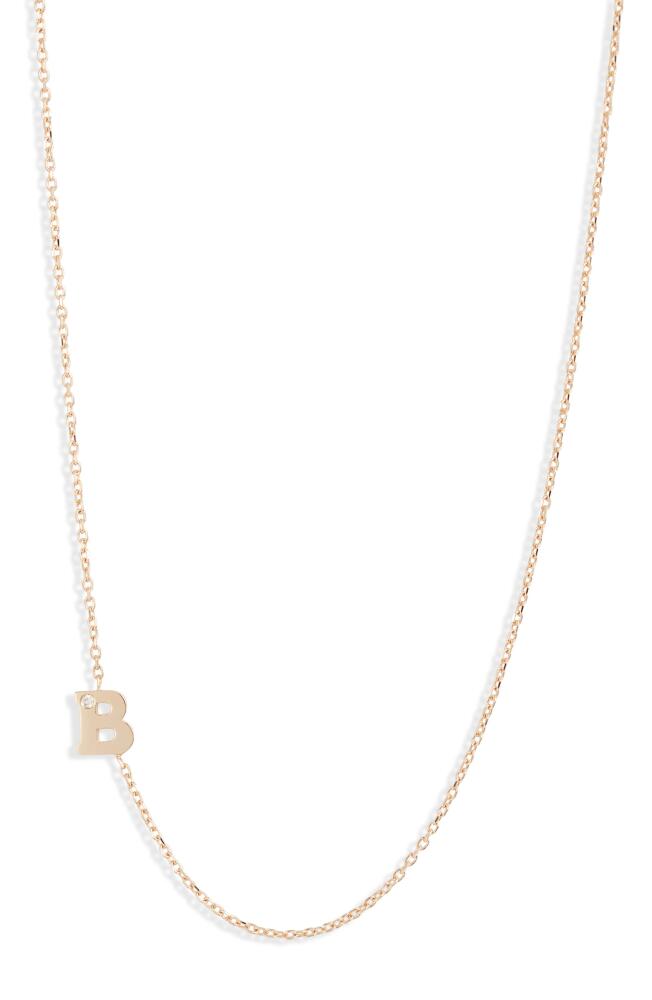 Anzie Diamond Initial Necklace in B Cover