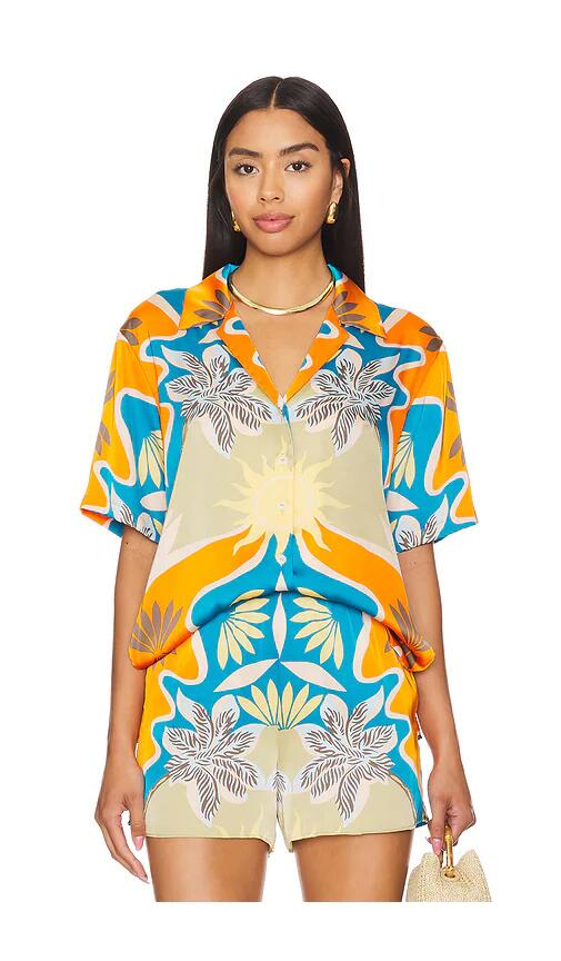 MISA Los Angeles Solange Top in Orange Cover