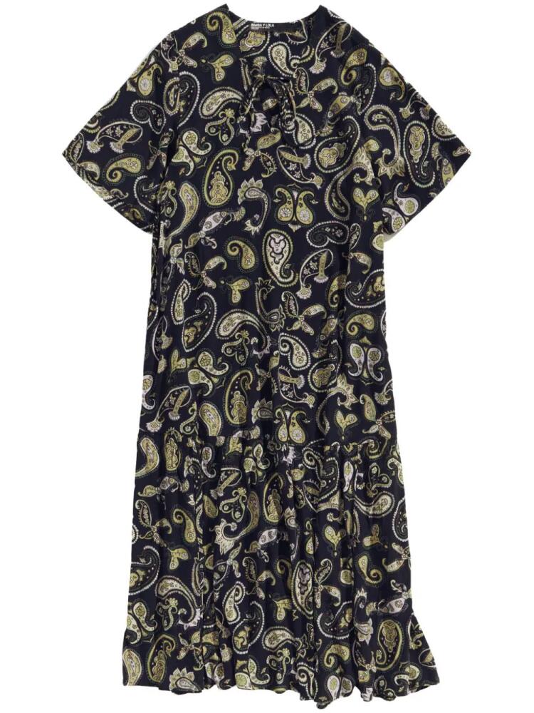 Bimba y Lola bandana-print maxi dress - Black Cover