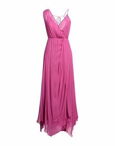 Patrizia Pepe Sera Woman Maxi dress Fuchsia Viscose Cover