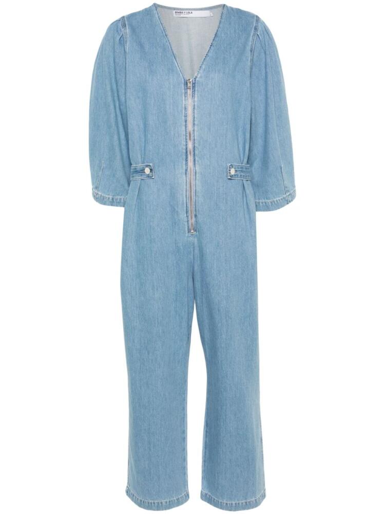 Bimba y Lola V-neck denim jumpsuit - Blue Cover