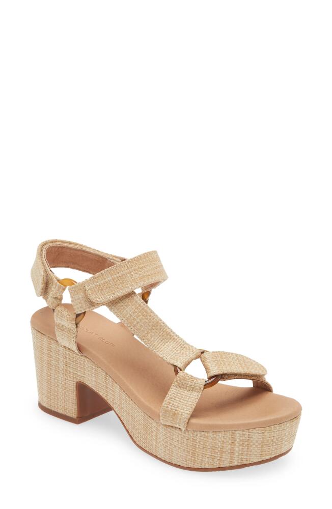 Chocolat Blu Gilory Platform Sandal in Natural Raffia Cover