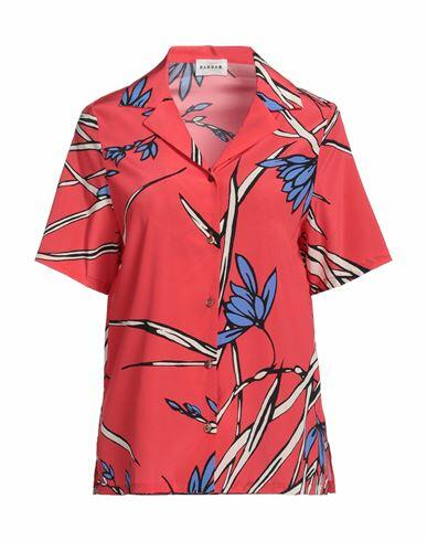 P. a.r. o.s. h. Woman Shirt Coral Silk, Elastane Cover