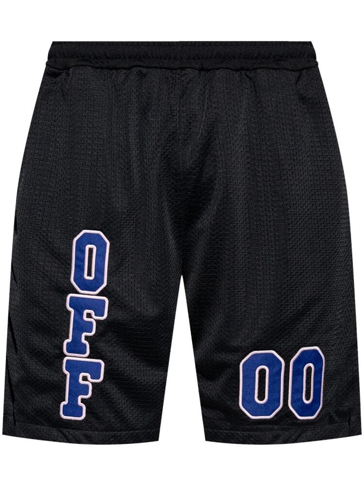 Off-White logo track shorts - Black Cover