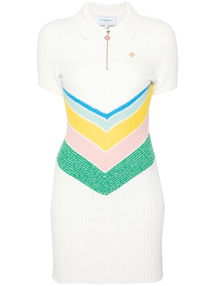 Casablanca bouclé mini dress - White Cover