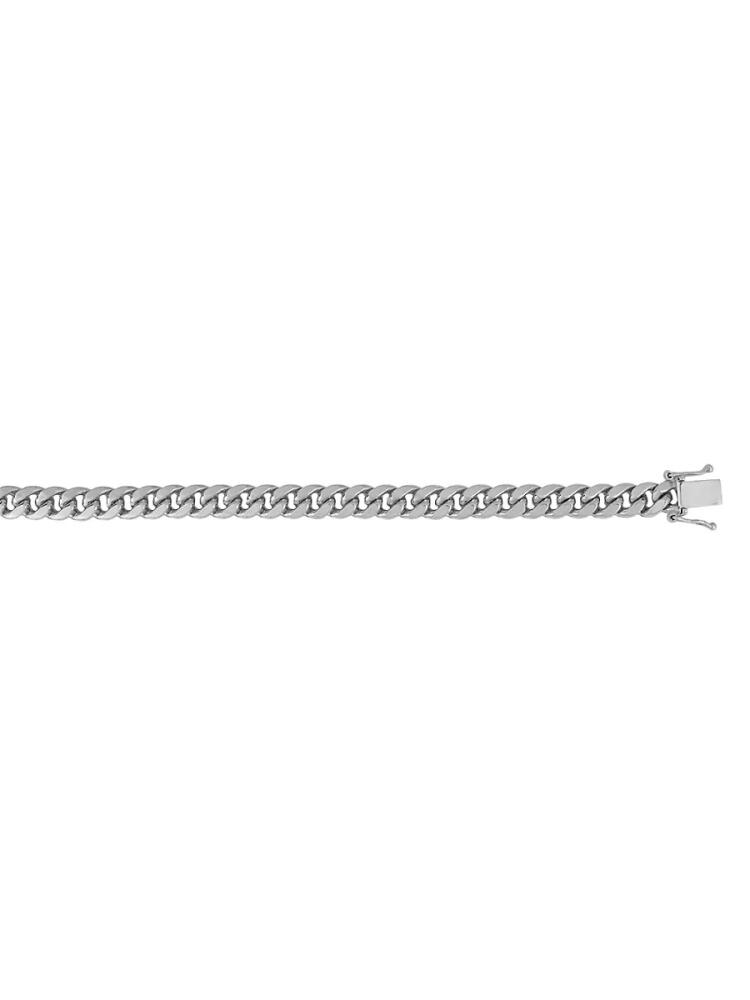 Saks Fifth Avenue Men's 14K White Gold Classic Miami Cuban Chain Bracelet Cover