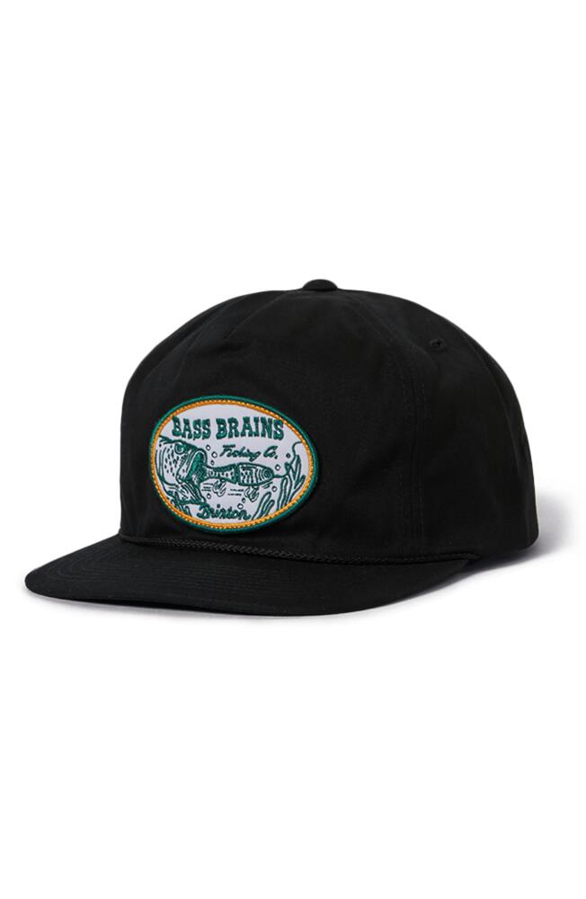 Brixton Bass Brains Snapback Baseball Cap in Black Cover