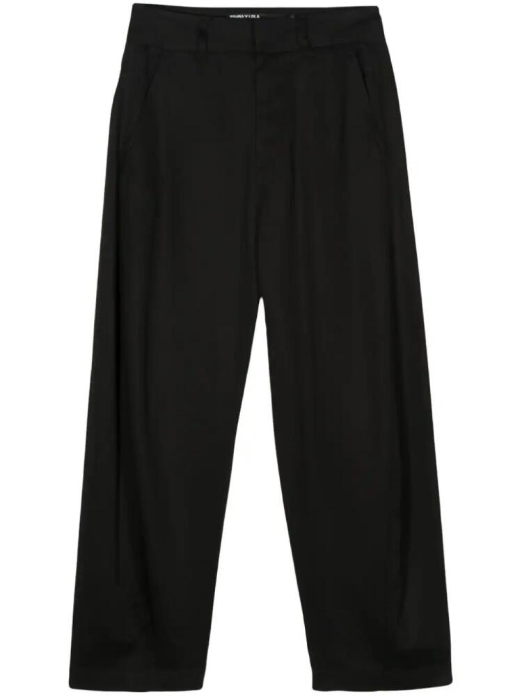 Bimba y Lola straight-leg lyocell trousers - Black Cover