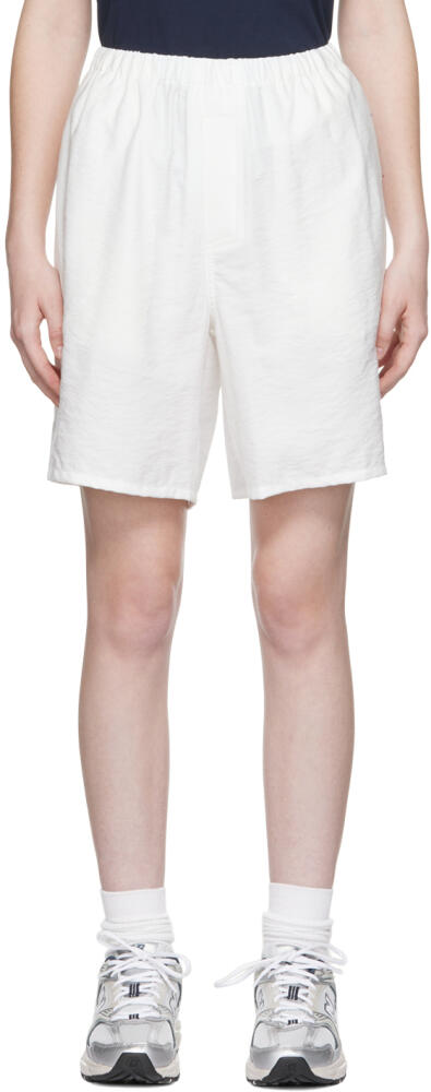 AMI Paris SSENSE Exclusive White Viscose Shorts Cover