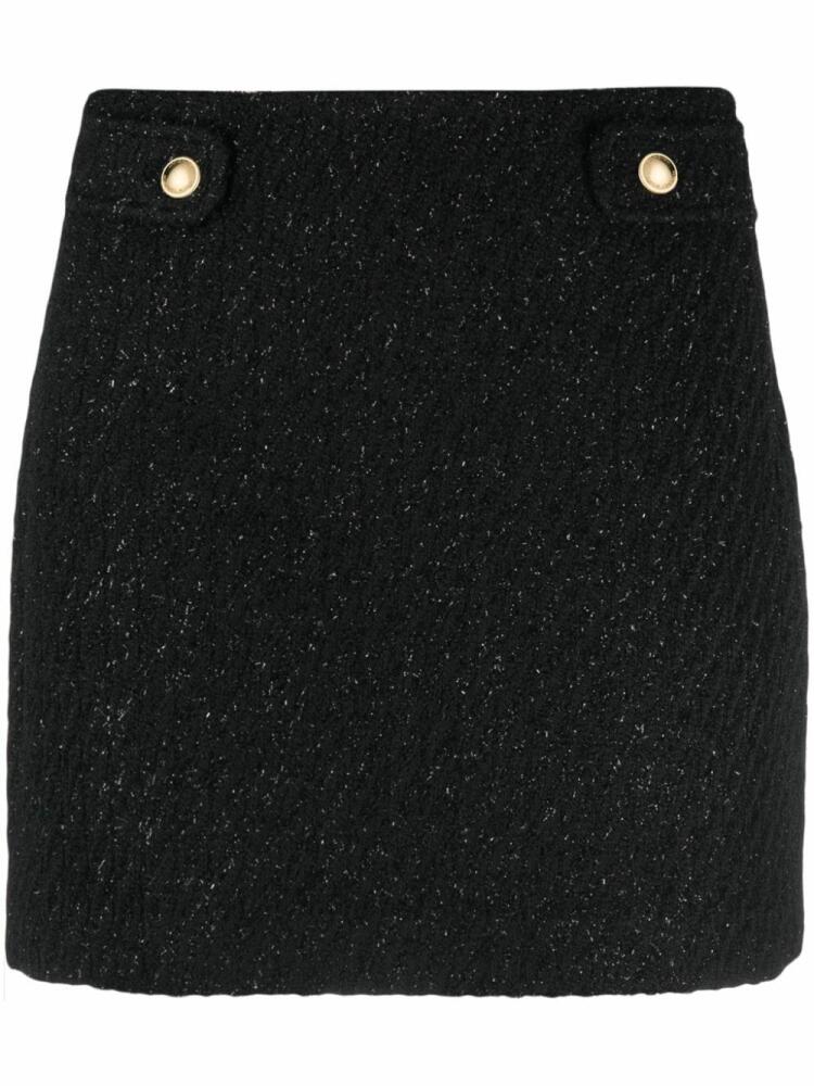 Michael Michael Kors high-waisted tweed mini skirt - Black Cover