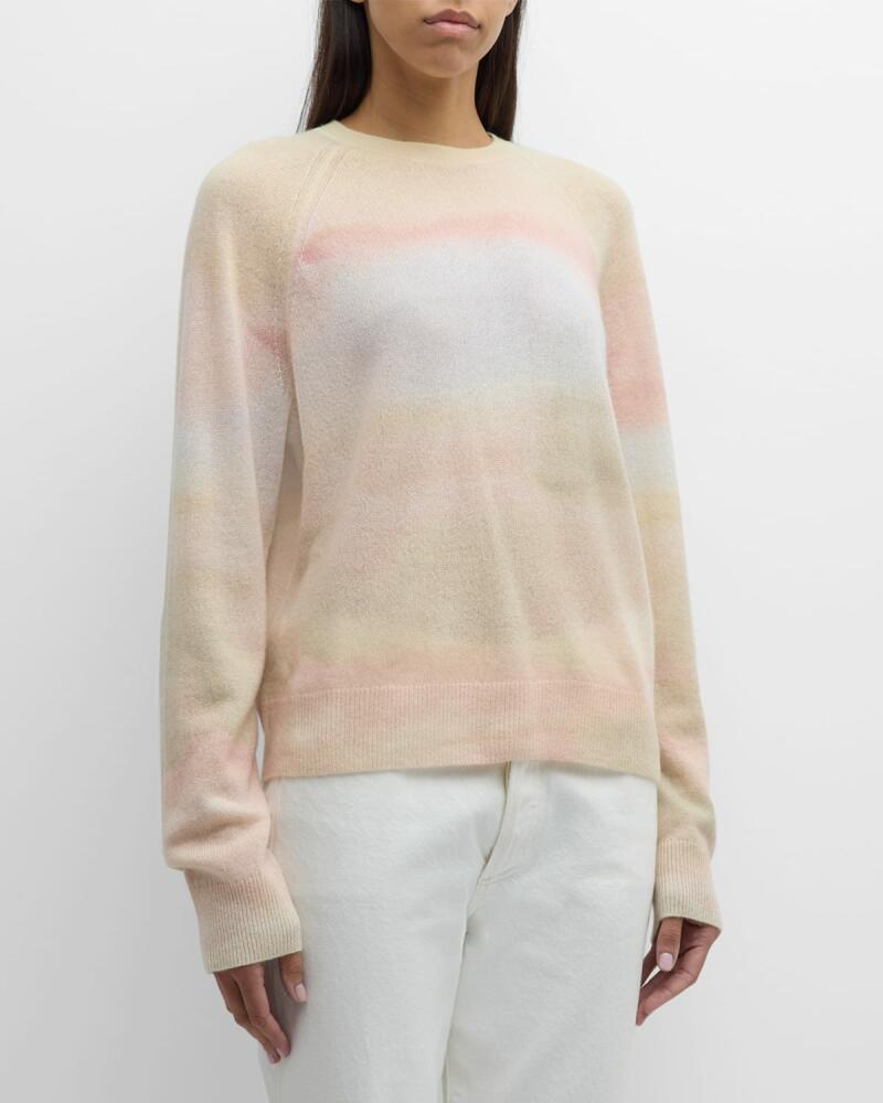 Lafayette 148 New York Raglan-Sleeve Ombre Cashmere Sweater Cover