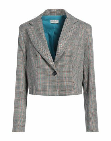 Rebel Queen Woman Blazer Camel Polyester, Viscose, Elastane, Metallic fiber Cover