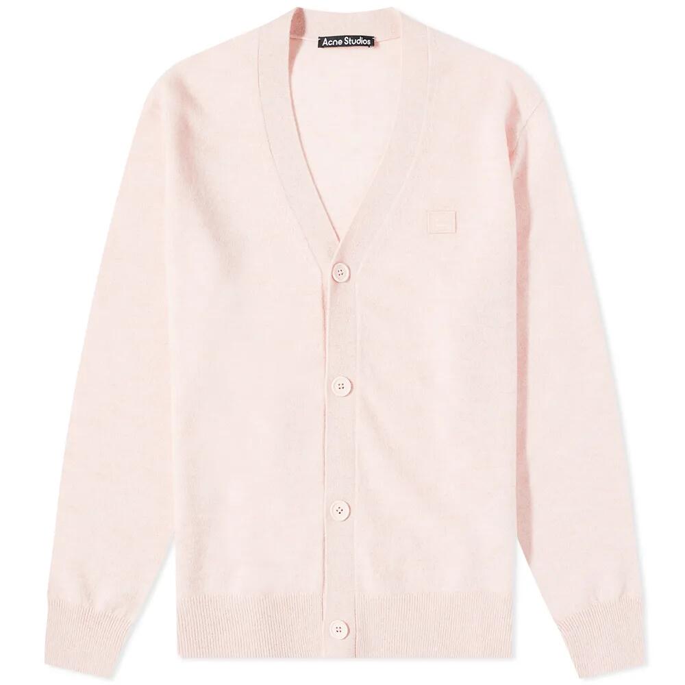 Acne Studios Keve Face Cardigan in Faded Pink Melage Cover