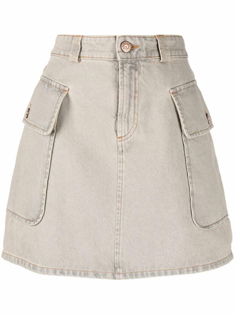 See by Chloé A-line denim mini skirt - Green Cover