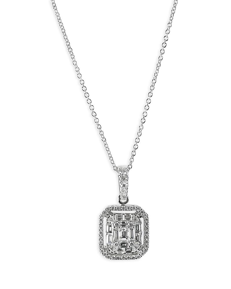 Zydo 18K White Gold Diamond Octagonal Pendant Necklace 16, 1.04 ct. t. w. Cover