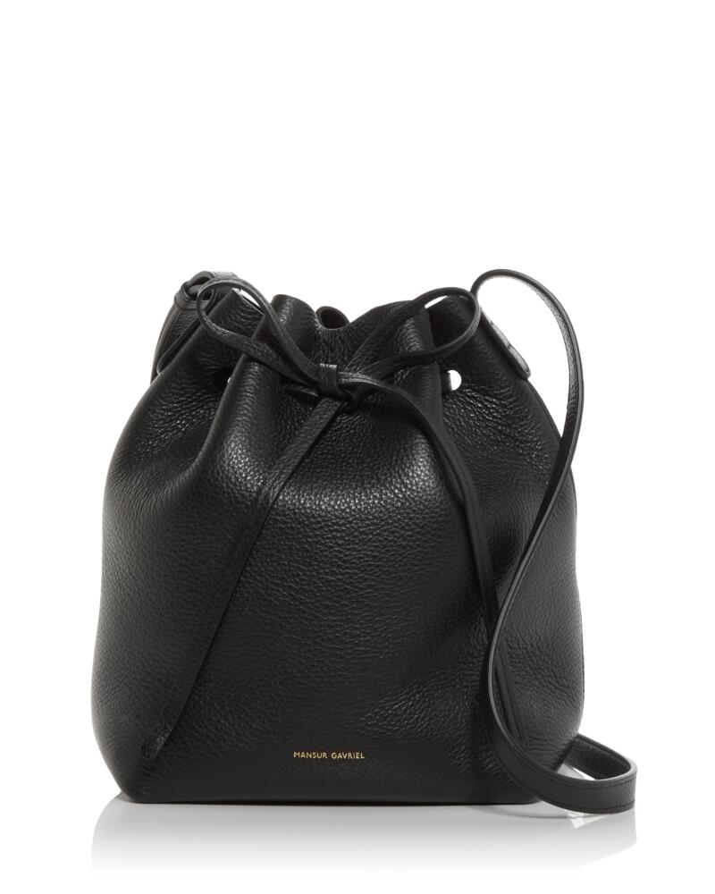 Mansur Gavriel Mini Leather Bucket Bag Cover