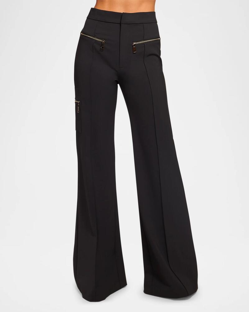 Ramy Brook Emory Wide-Leg Pintuck Pants Cover