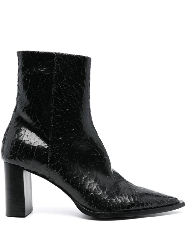 Dorothee Schumacher 75mm textured-finish leather boots - Black Cover