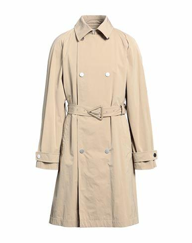 Bottega Veneta Man Overcoat & Trench Coat Beige Polyamide, Elastane, Lambskin Cover