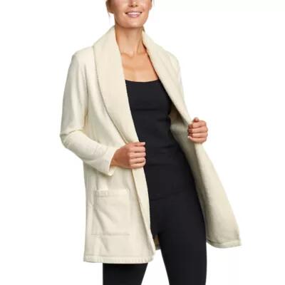 Eddie Bauer Women's Faux Shearling Cabin Cardigan Cover