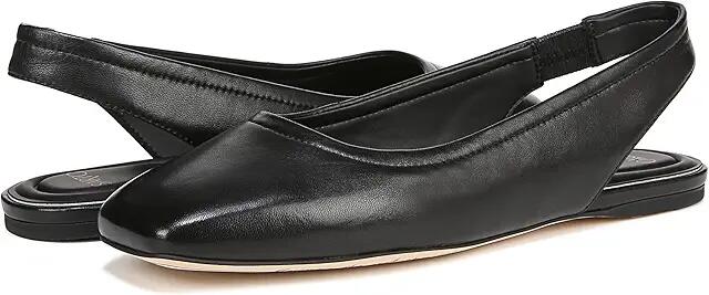 Franco Sarto Flexa Antona Slingback Ballet Flat (Black Leather) Women's Flat Shoes Cover