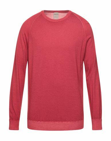 H953 Man Sweater Brick red Merino Wool Cover