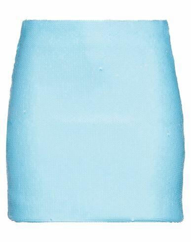 Vicolo Woman Mini skirt Sky blue Polyester Cover