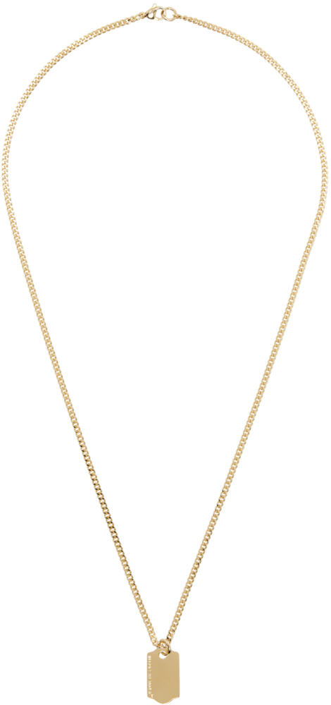 IN GOLD WE TRUST PARIS Gold Price Tag Necklace Cover