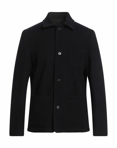 Paoloni Man Blazer Midnight blue Wool, Polyamide Cover