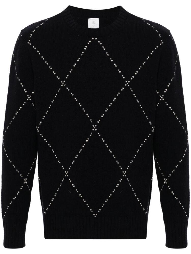 Eleventy diamond-pattern sweater - Blue Cover