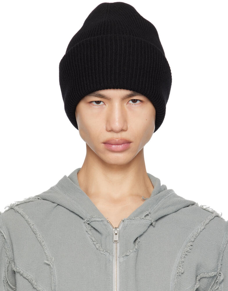 The Elder Statesman Black Parker Beanie Cover