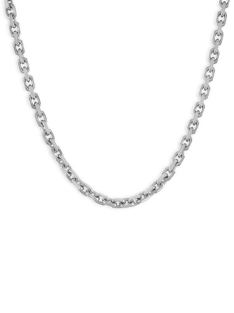 Esquire Men's Sterling Silver Cable Chain Necklace Cover