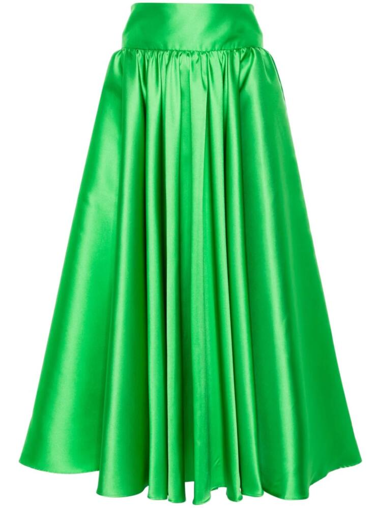 Blanca Vita peplum-hem A-line skirt - Green Cover