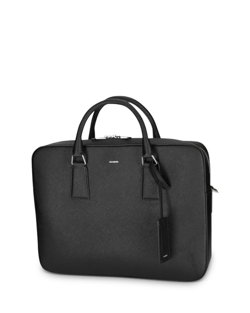 Sandro Downtown Large Saffiano Leather Briefcase Cover