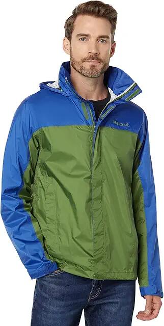 Marmot PreCip(c) Eco Jacket (Foliage/Dark Azure) Men's Coat Cover