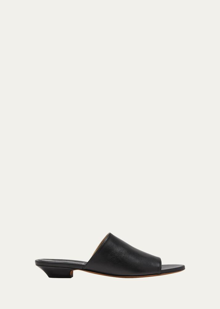 Khaite Marion Leather Slide Sandals Cover