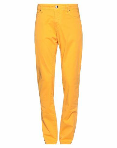 Tramarossa Man Pants Orange Cotton, Elastane Cover