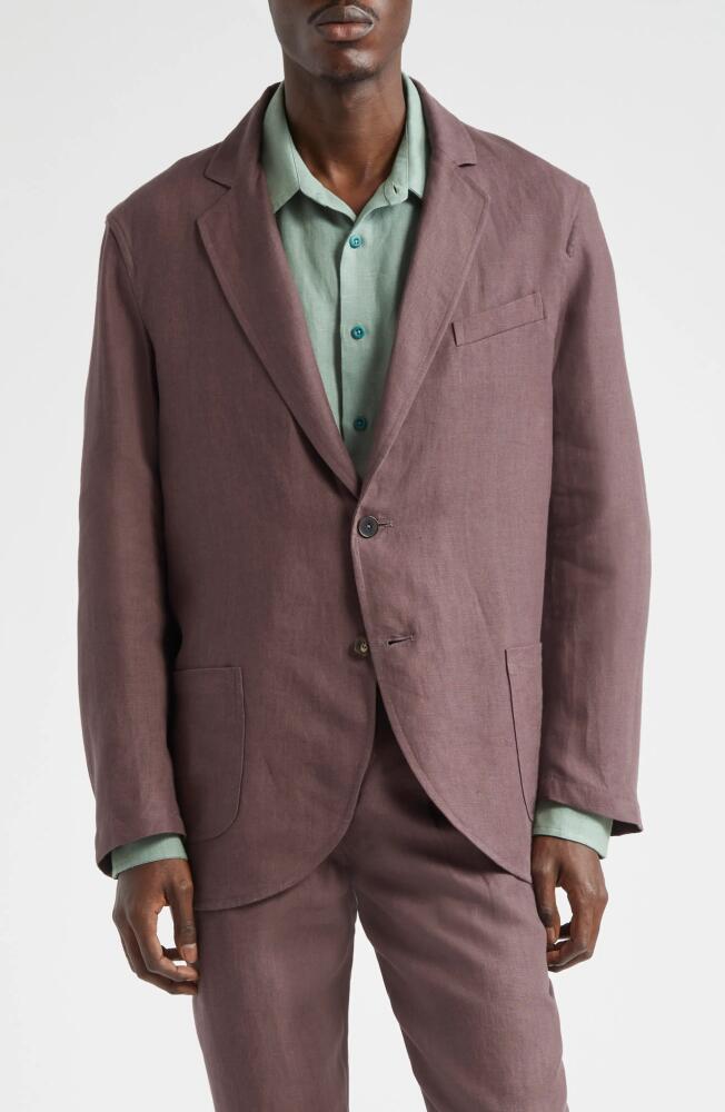 De Bonne Facture Essential Super 130s Wool Sport Coat in Plum Cover