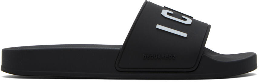 Dsquared2 Black Be Icon Slides Cover