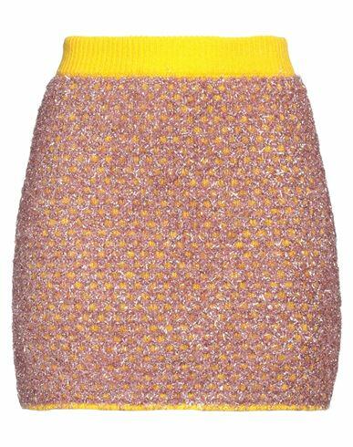 M Missoni Woman Mini skirt Rose gold Polyamide, Polyester, Wool Cover