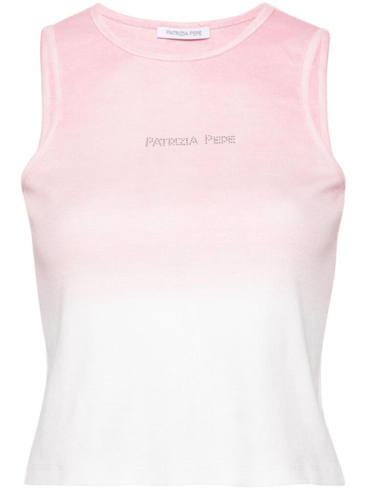 Patrizia Pepe gradient-effect ribbed top - Pink Cover