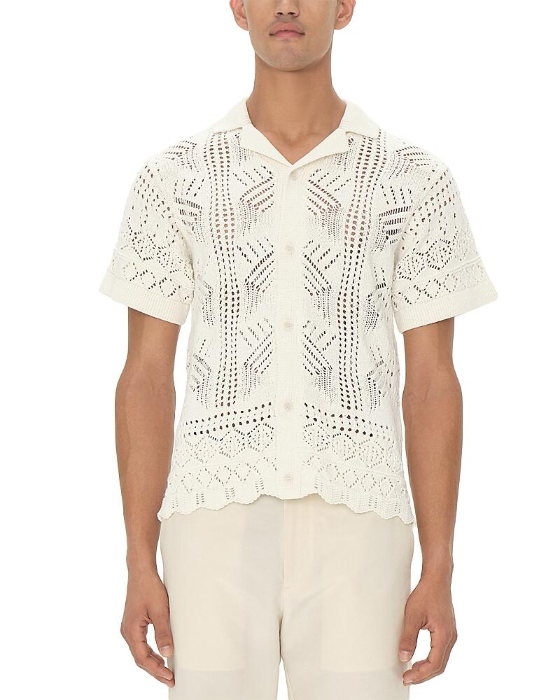 Simkhai Arthur Woven Short Sleeve Cardigan Cover