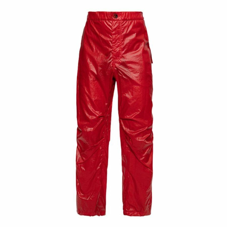 Ferragamo Red Nylon Cargo Pants Cover