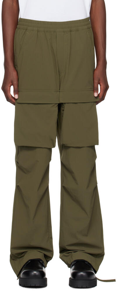 Givenchy Green Flap Pocket Cargo Pants Cover