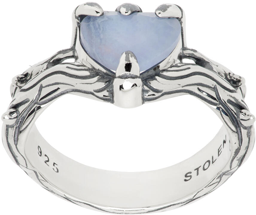 Stolen Girlfriends Club Silver Twisted Heart Ring Cover