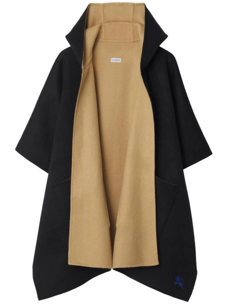 Burberry EKD cashmere hooded cape - Black Cover